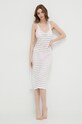 Plážové šaty Calvin Klein KW0KW02464 bílá SS24