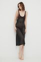 Calvin Klein sukienka plażowa KW0KW02464 czarny SS24