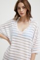 Odzież Calvin Klein narzutka plażowa KW0KW02528 biały