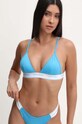 Calvin Klein sutien de baie usor rigidizat albastru KW0KW02424