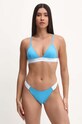 Calvin Klein sutien de baie KW0KW02424 albastru SS25