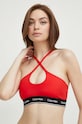 Calvin Klein biustonosz kąpielowy miękka czerwony KW0KW02426