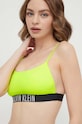 Plavková podprsenka Calvin Klein vrchný žltá KW0KW02507