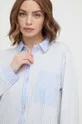 голубой Хлопковая ночная рубашка women'secret Mix & Match x SmileyWorld
