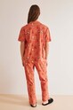 women'secret piżama bawełniana Snoopy 3137606 pomarańczowy