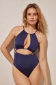 women'secret costum de baie dintr-o bucată LOTUS moale bleumarin 5527081