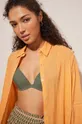 women'secret koszula plażowa bawełniana PERFECT BEACH SETS pomarańczowy