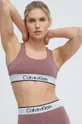 różowy Calvin Klein Performance biustonosz sportowy Damski