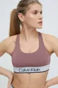 roza Športni modrček Calvin Klein Performance