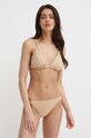 Odzież MICHAEL Michael Kors figi kąpielowe STRING BIKINI BOTTOM MM13095 beżowy
