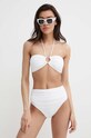 Plavková podprsenka MICHAEL Michael Kors BANDEAU BIKINI TOP MM2R239 biela SS24