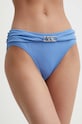 MICHAEL Michael Kors chiloti de baie BELTED BIKINI BOTTOM fund albastru MM7M163