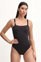 MICHAEL Michael Kors costum de baie dintr-o bucată SQUARE NECK ONE PIECE cu balene negru MM7M528