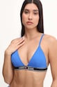 Plavková podprsenka Tommy Jeans vrchný modrá UW0UW05349
