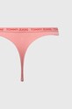 Tommy Jeans stringi 3-pack UW0UW05011 czerwony