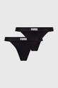 Puma stringi 2-pack dzianina czarny 938314