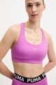 Puma biustonosz sportowy 4KEEPS bez fiszbinów fioletowy 524953