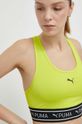Športová podprsenka Puma 4Keeps bez kostíc zelená 525319