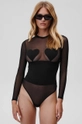 fekete Undress Code body Bed of Roses Bodysuit Női