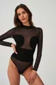 crna Bodi Undress Code All-Nighter Bodysuit