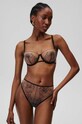Kalhotky brazilky Undress Code Wildflower nášivka černá 658