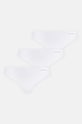 Calvin Klein Underwear tanga 3 db sima fehér 000QD3558E