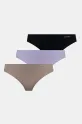 Calvin Klein Underwear stringi 3-pack dzianina fioletowy 000QD3558E