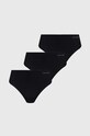 Труси Calvin Klein Underwear 3-pack трикотаж чорний 000QD3559E