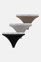 Calvin Klein Underwear chiloți 3-pack figi gri 000QD5207E