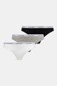Труси Calvin Klein Underwear 3-pack трикотаж сірий 000QD5207E