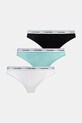 Труси Calvin Klein Underwear 3-pack трикотаж бірюзовий 000QD5207E