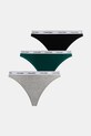 Tanga Calvin Klein Underwear 3-pack tanga zelená 000QD5209E