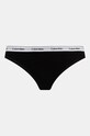 Tangice Calvin Klein Underwear 3-pack črna 000QD5209E