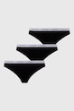 Calvin Klein Underwear Chilot tanga 3-pack tanga negru 000QD5209E