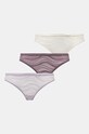 Tanga Calvin Klein Underwear 3-pack tanga fialová 000QD5216E