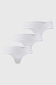 Tangá Calvin Klein Underwear 3-pak tangá biela 000QD5217E