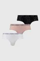 πολύχρωμο Brazilian στρινγκ Calvin Klein Underwear 3-pack Γυναικεία