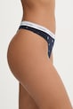 Calvin Klein Underwear tangá dámske bavlnené s elastanom 000QD5043E tmavomodrá AA00