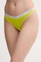 Στρινγκ Calvin Klein Underwear πλεκτό ύφασμα πράσινο 000QD5043E