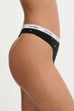 Calvin Klein Underwear dámske tangá bavlnené s elastanom 000QD5043E čierna AA00