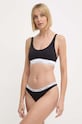 Calvin Klein Underwear stringi dzianina czarny 000QD5043E