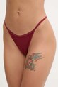 Calvin Klein Underwear stringi dzianina bordowy 000QD5122E