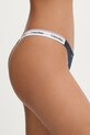 Calvin Klein Underwear tanga dámské bavlněné s elastanem 000QD5157E námořnická modř AA00