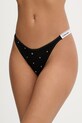Calvin Klein Underwear tanga dámské bavlněné s elastanem černá 000QD5157E