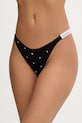 Calvin Klein Underwear tanga dámské bavlněné s elastanem černá 000QD5157E