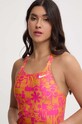 Суцільний купальник Nike Hydrastrong Multi Print помаранчевий NESSE004