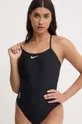 czarny Nike jednoczęściowy strój kąpielowy Damski