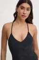 crna Jednodijelni kupaći kostim Nike Retro Flow
