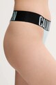 Calvin Klein Underwear stringi 000QF7638E turkusowy SS25