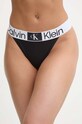 Calvin Klein Underwear stringi dzianina czarny 000QF7721E